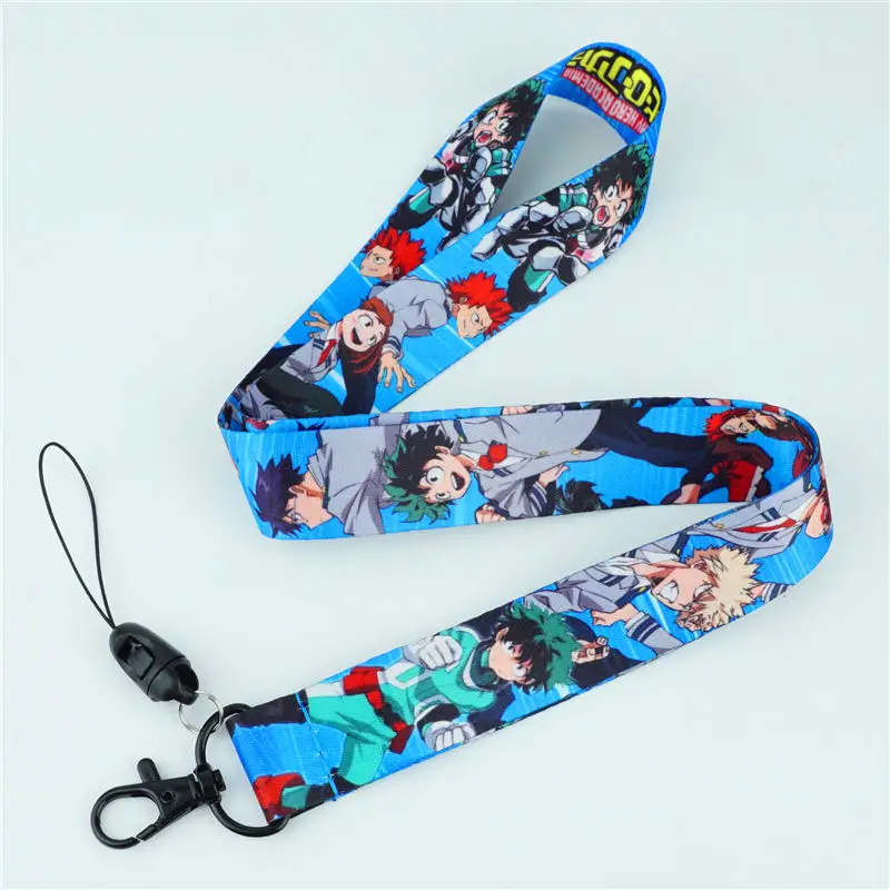 С героями из мультфильма Мой герой шейный ремешок Ремешки удостоверение