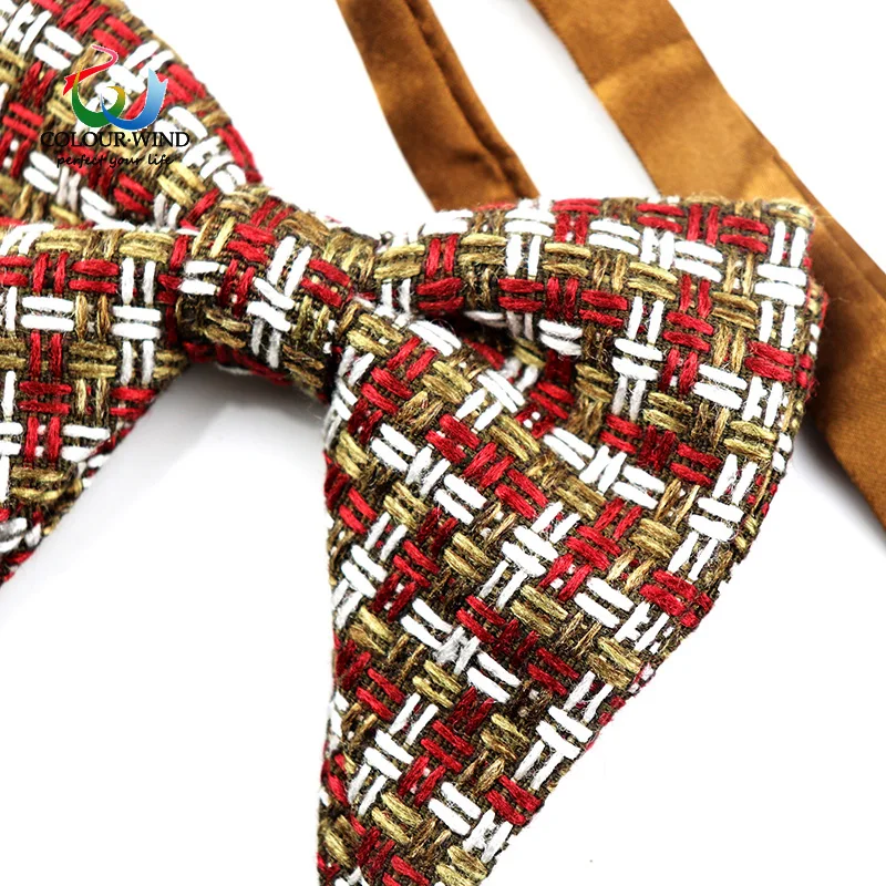 Новые большие галстуки-бабочки из хлопка и полиэстера для мужчин женщин