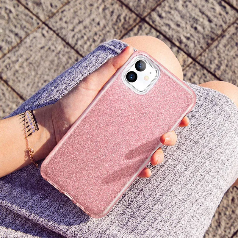 Модный Блестящий чехол со стразами для IPhone 8 7 6 6S Plus мягкий силиконовый iphone X XS 11 Pro