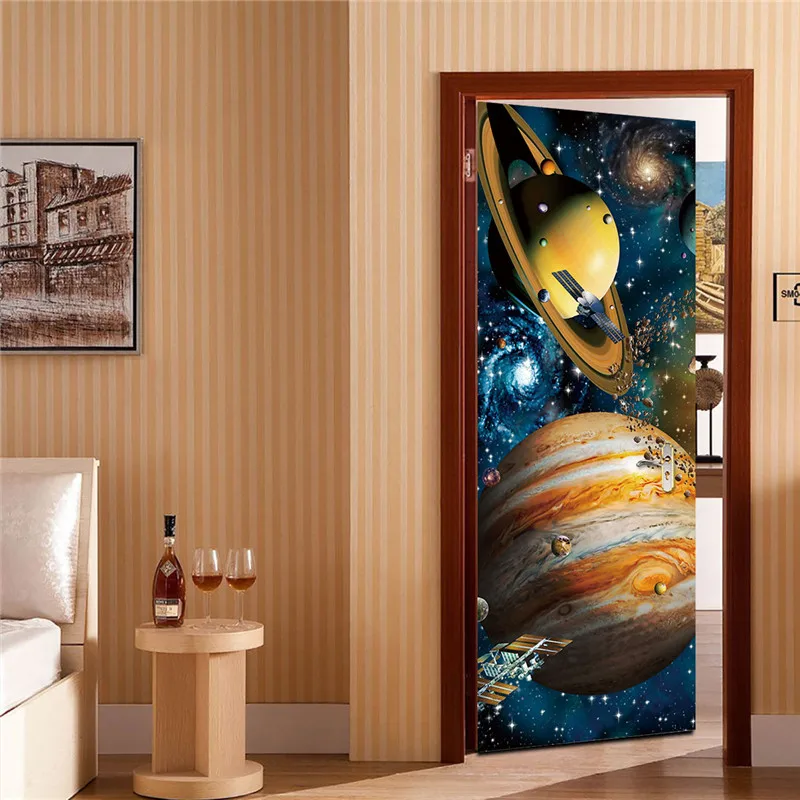 3d-наклейка на дверь домашний декор художественный постер настенные бумаги для