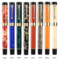 jinhao 100 centennial resin fountain pen eff 18kgp bent nib 0 5 1 0mm with converter golden clip business office gift pen