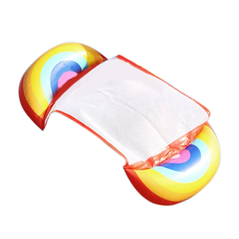 

2PCS Inflatable Water Fruit Floating Bed Recliner with Backrest Hammock Adult Pool Float Watermelon, Red & Multicolor