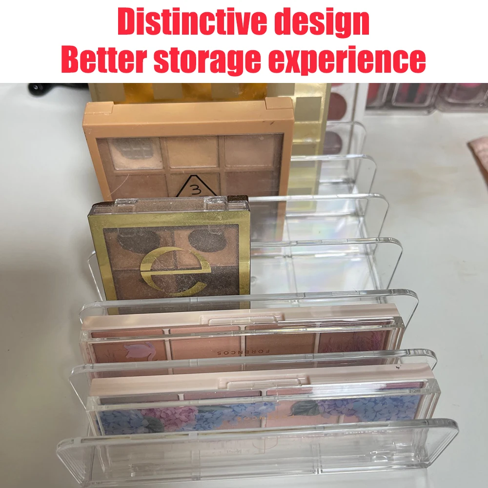 Коробка для хранения пудры торта палитры теней органайзер 7 ячеек коробка