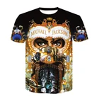 2021 Новые популярные футболка Майкл Джексон Dangerous Обложка альбома для мужчин и женщин, 3D с модным принтом в стиле хип-хоп Модная брендовая футболка в стиле Харадзюку