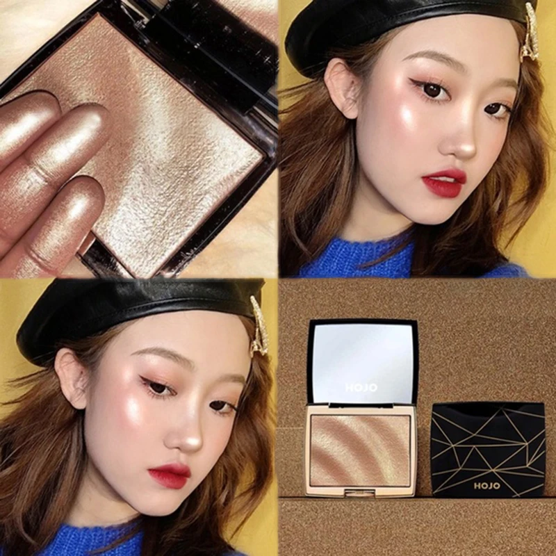Тени для век Палитра пудра бронзатор светящиеся глаза макияж блеск Косметика