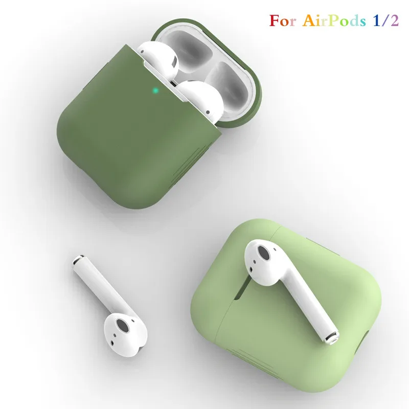 Силиконовый чехол для Apple Airpods 2/1 Универсальный мягкий силиконовый s