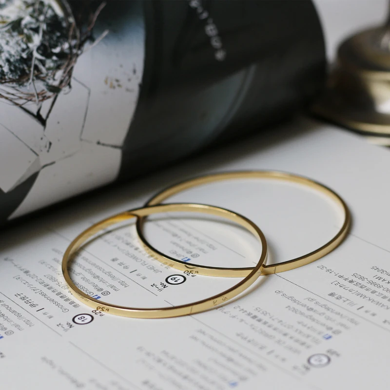 Изящный простой тонкий Простой браслет GHIDBK минималистский геометрический