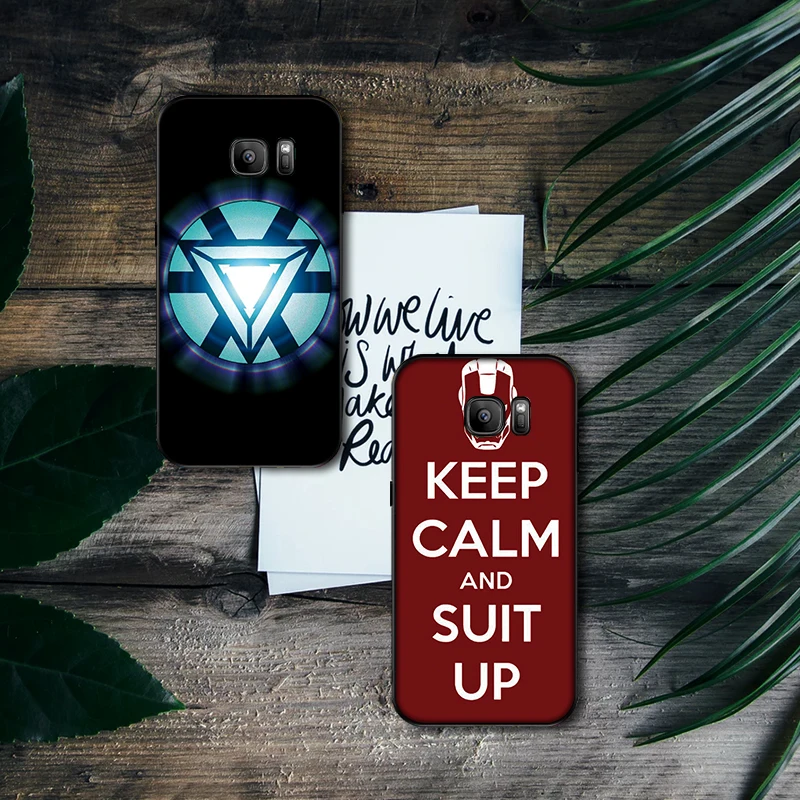 Мягкий силиконовый чехол для телефона super hero iron man Samsung Galaxy S6 S8 Edge S7 S9 Plus S10 S10E Note 9 8 |