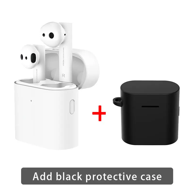 Oringinal Xiao mi Airdots Pro 2 беспроводные наушники TWS mi True Earbuds 2 LHDC Tap стерео управление Dual mi C ENC с mi c Handsfree - Цвет: Add black case