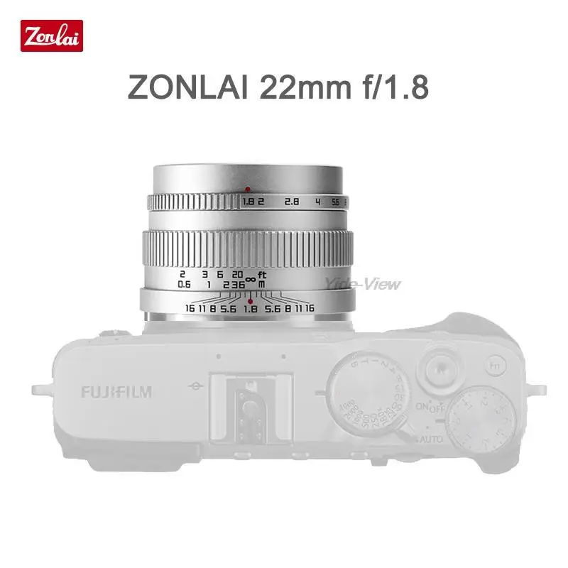 Zonlai 22 мм F1.8 ручной основной объектив для Fuji Sony E Micro 4/3 Canon фотографическое