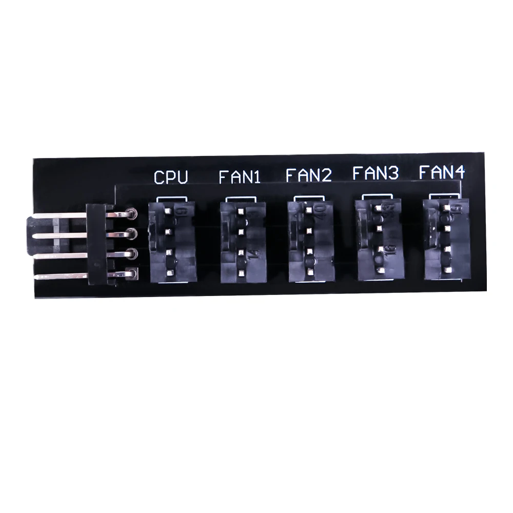 

Computer Case Hub One Point Five Expansion Board Pwm Fan Hub Package Nylon 4pin Temperature Control One Drag Five 40cm Adapter
