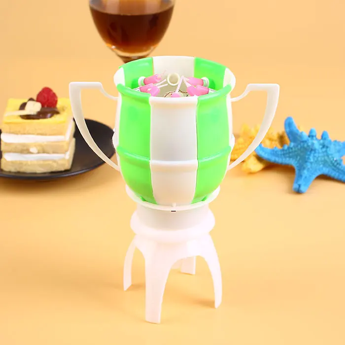 День Рождения Декор футбольный трофей подарок музыкальная свеча автоматический