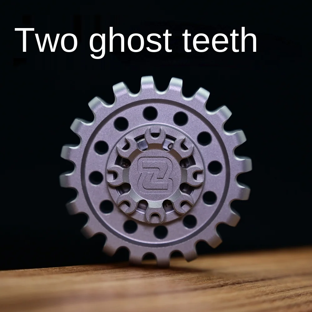 

Manufacturing Limited Edition Gear Titanium Alloy Colorful Ghost Tooth the Tip of a Finger Gyro EDC Decompression Toy