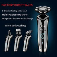 new electric shaver 5d usb rechargeable professional electric trimmer knives beard hair trimmer clipper cutter razor for men