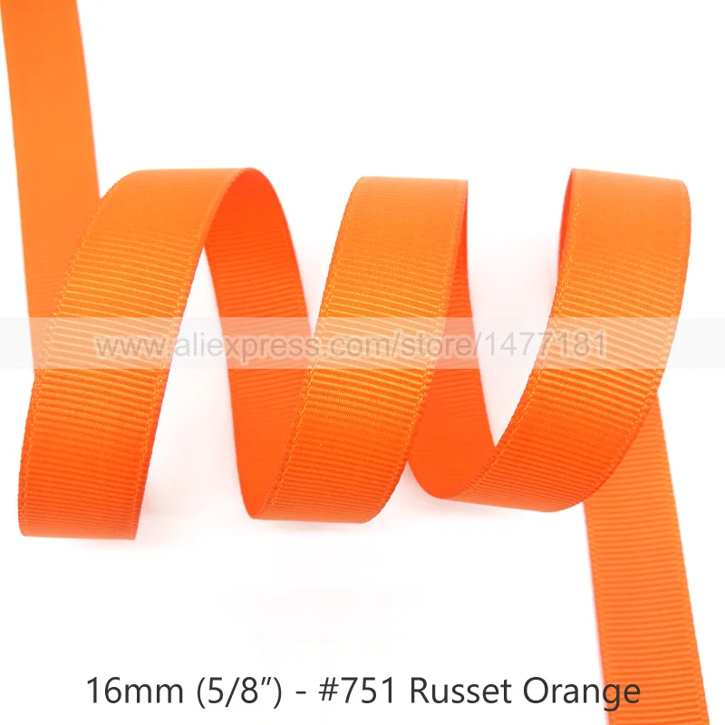 751 Russet Orange 20 ярдов) 16 мм корсажная лента высокого качества 5/" 1,6 см белая черная розовая красная синяя Фиолетовая лента корсажная лента для рукоделия - Цвет: 751 Russet Orange