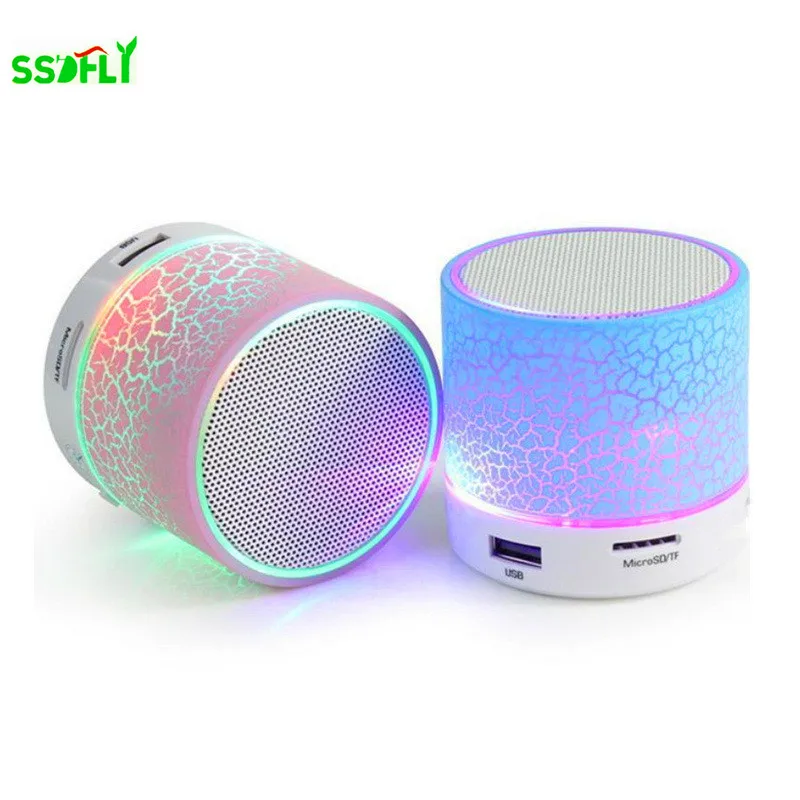 A9 Mini LED Wireless Bluetooth Speaker Crack Shell TF USB Subwoofer MP3 Stereo Audio Music Player | Электроника