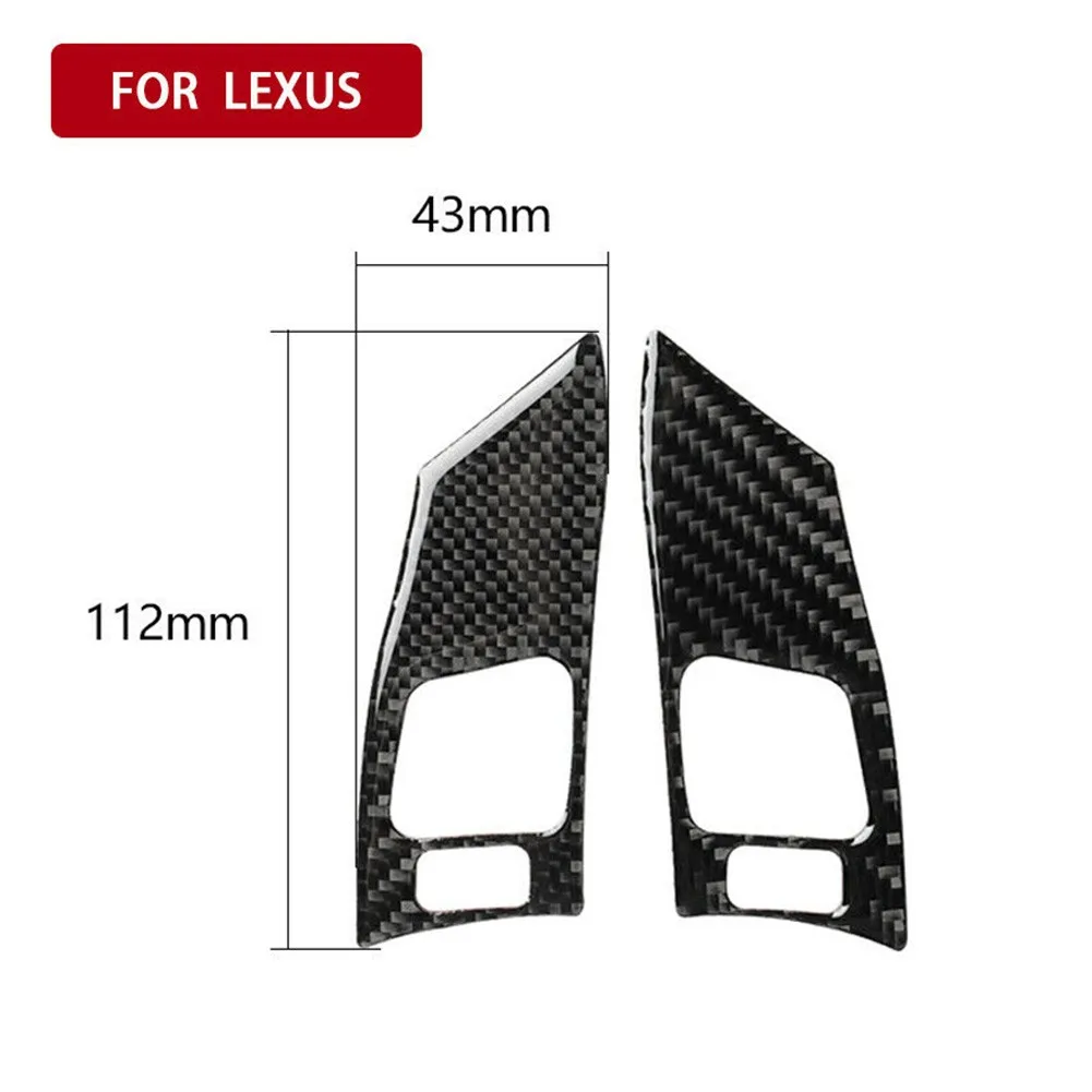 

Parts Steering Wheel Cover Replacement Accessories Black Carbon Fiber Decor