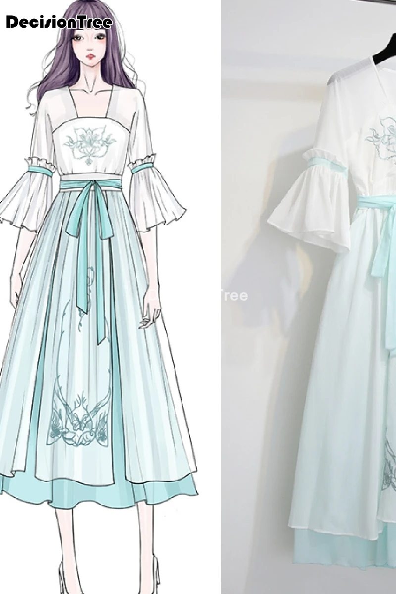 Модель 2021 года платье ханьфу для женщин улучшенная одежда в старинном стиле