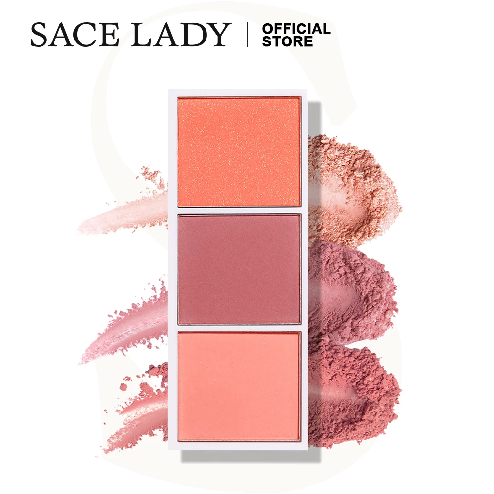 SACE LADY палитра румян макияж Румяна для лица пудра 3 цвета профессиональный щек