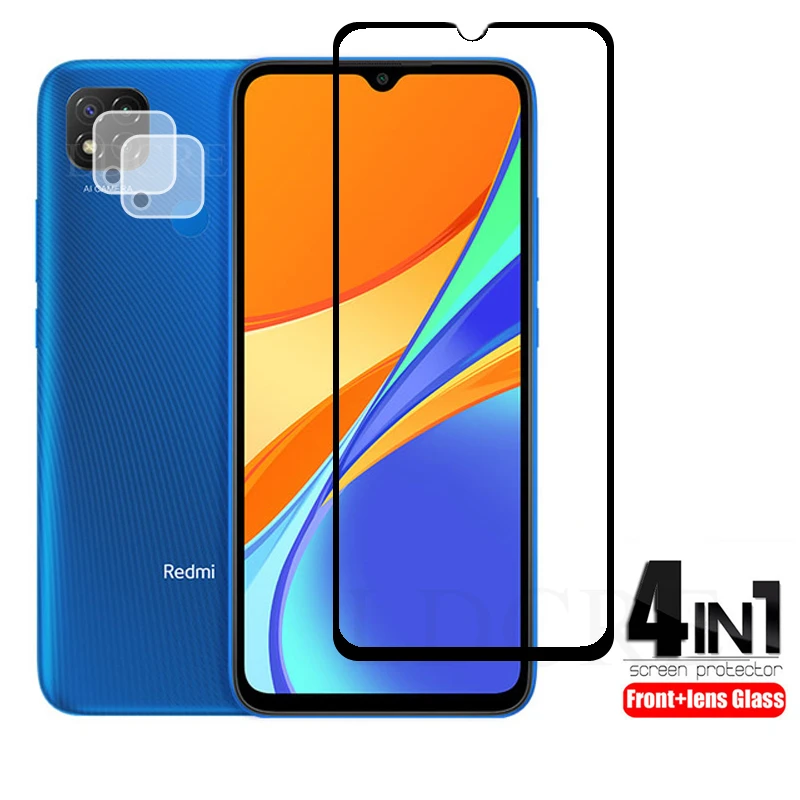 2 шт. Для Xiaomi Redmi 9C закаленное стекло для Mi 10T Pro Lite Стекло протектор экрана пленка