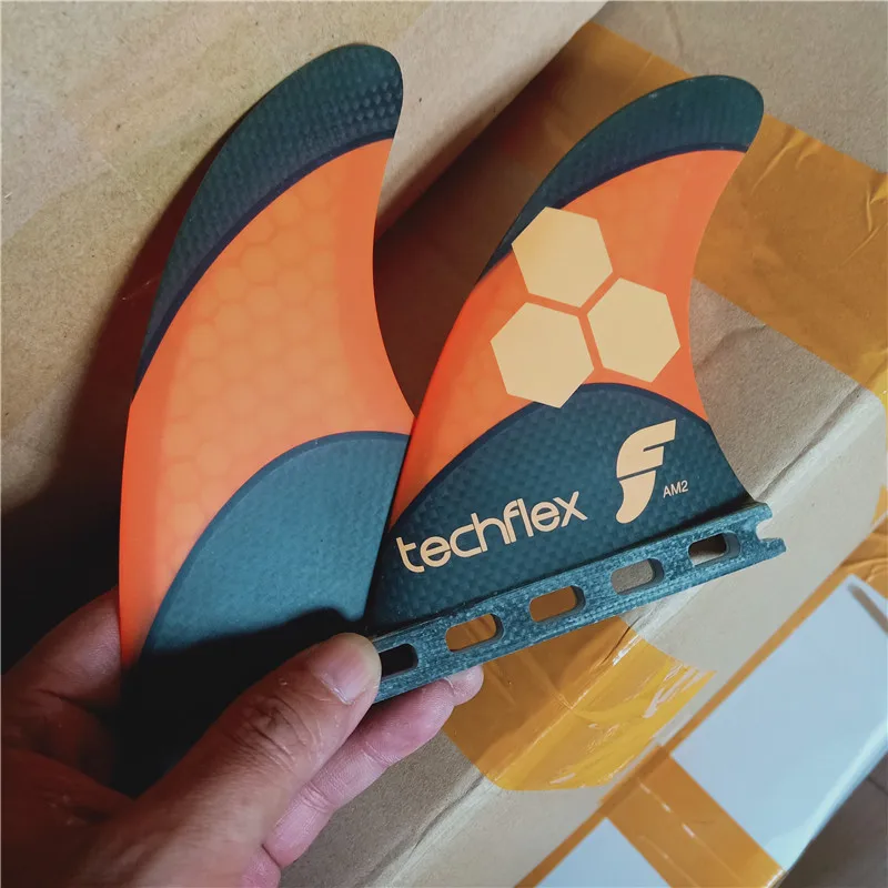 Для будущих AM2 Raer Twin плавники Techflex черный/оранжевый плавника дя серфинга для