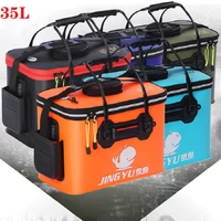 35l large capacity high quality 50cm outdoor eva bucket folding bucket portable camping hiking bucket fishing bags