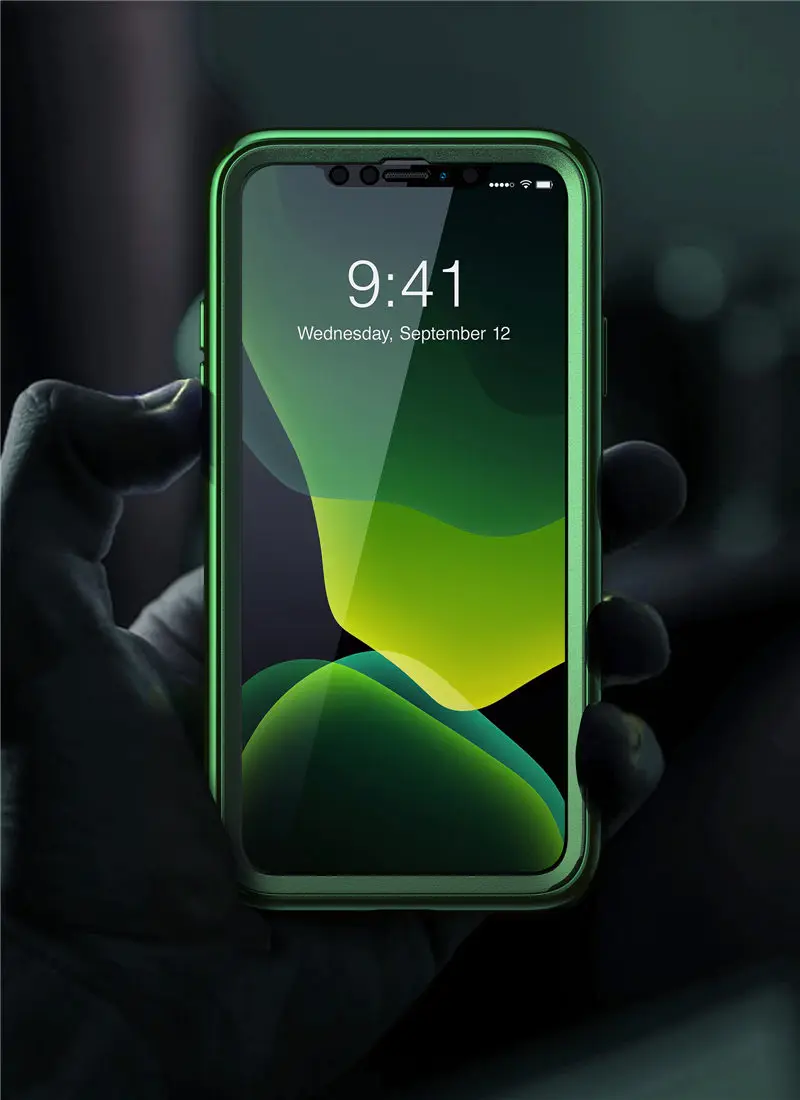 Чехол для iPhone 11 6,1() SUPCASE UB электро-металлический гальванический+ Гибридный чехол из ТПУ с встроенным защитным экраном