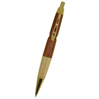 acmecn hot sale original design propelling ballpoint pen manual gifts natural eco friendly stitching maple and rosewood ball pen