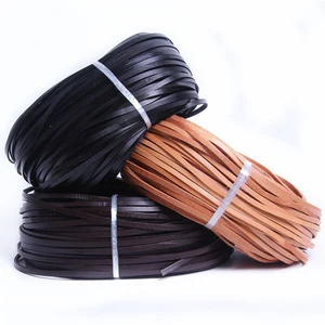 2 Meters Black/Brown/Coffee 2-20mm Flat Genuine Leather Jewelry Cord String Lace Rope DIY Necklace B in USA (United States)