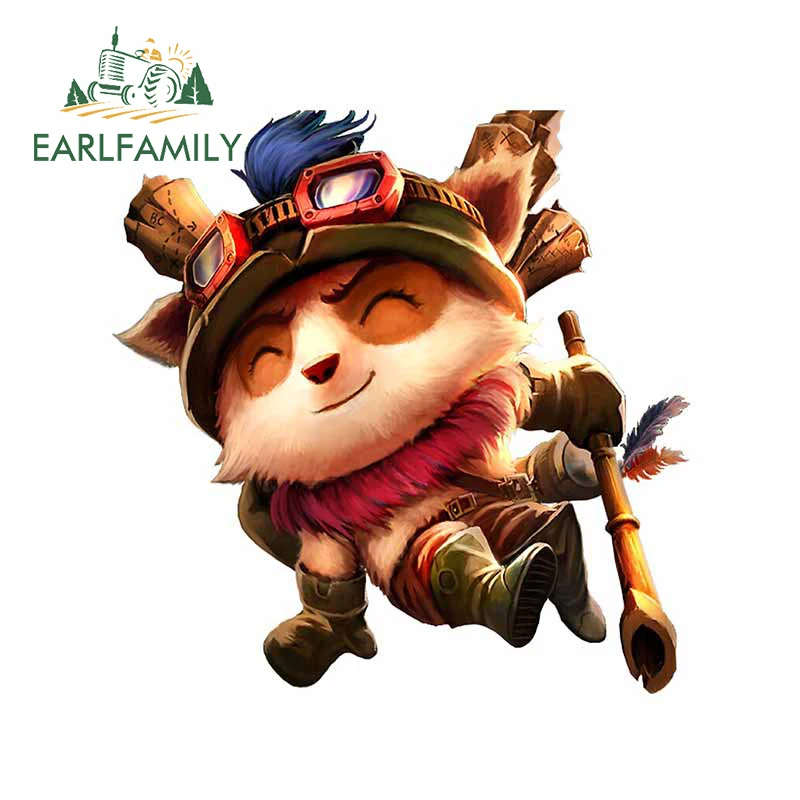 EARLFAMILY 13 см x 11 3 для Teemo Виниловая наклейка кондиционера ноутбука бампера