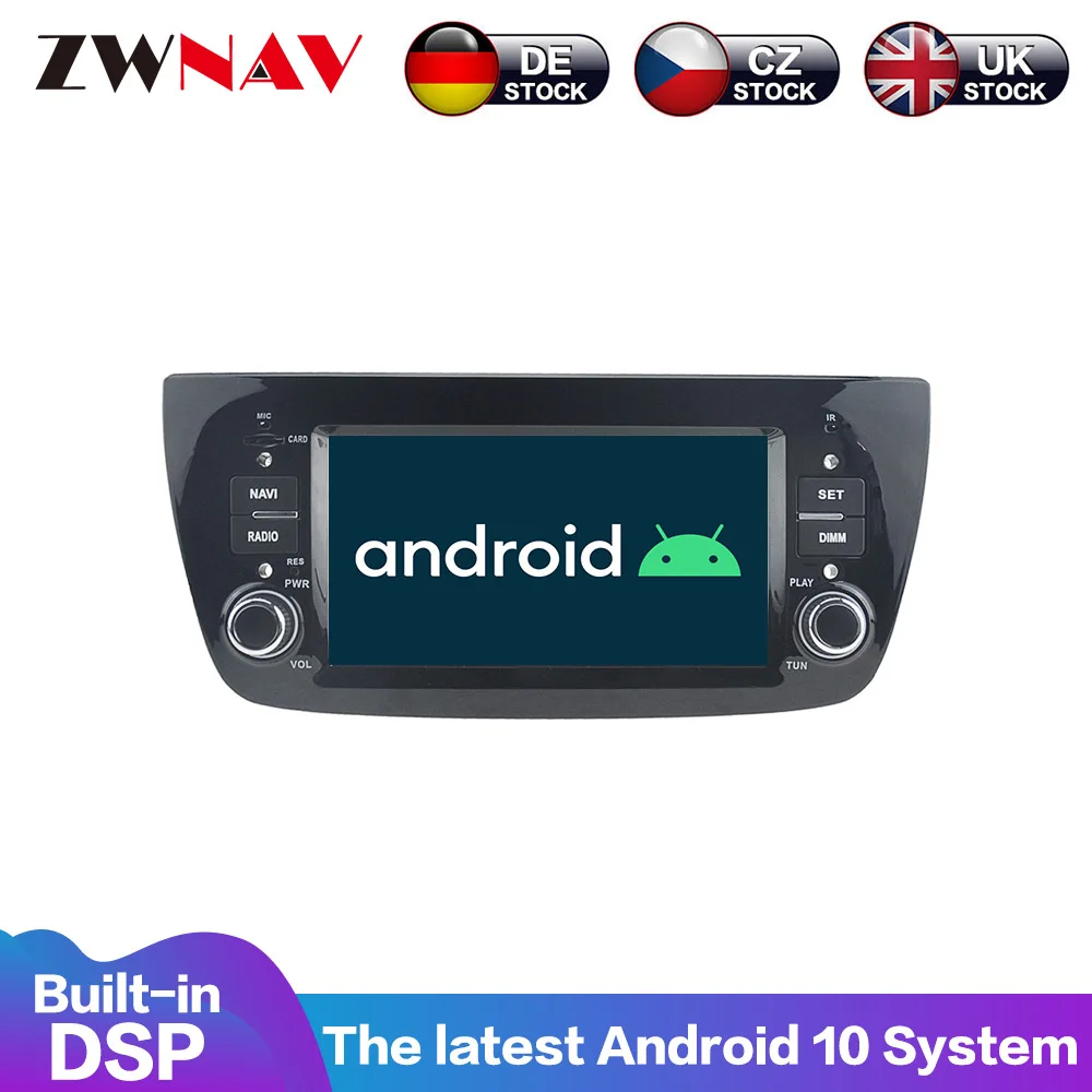 Android 10 PX6 4 + 64G с DSP Carplay IPS экран для FIAT DOBLO 2010 2015 большой автоматический AC Радио