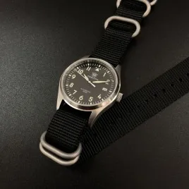 black color band 39 мм пилот Часы мужские из нержавеющей стали дайвер часы 200 м Водонепроницаемость NH35 движение сапфировое стекло - Цвет: black color band