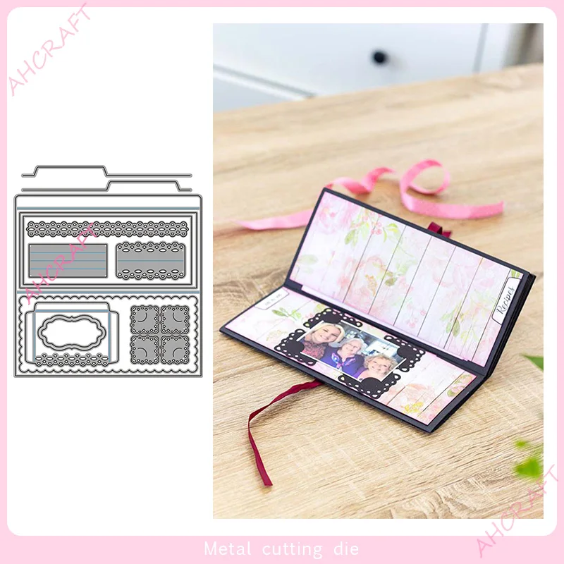 Бумажник в сборе металлические пресс-формы для сделай сам скрапбукинг