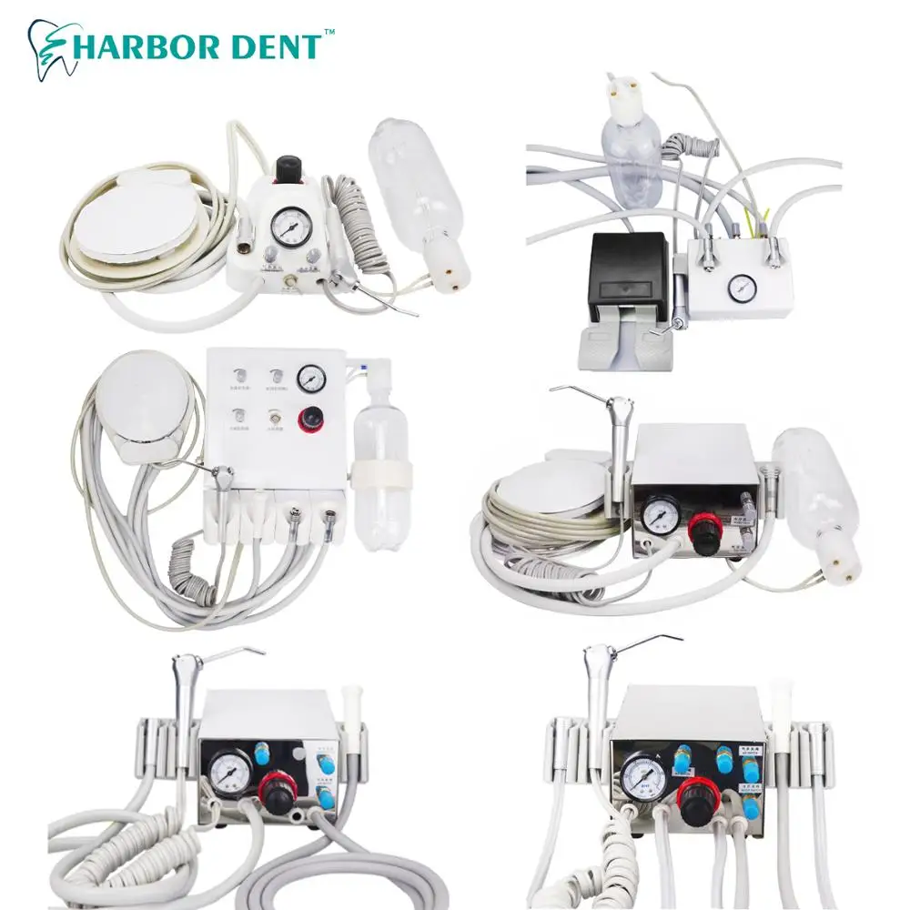 

Dental Turbine Unit Wall Hanging Portable Air Control Dental Unit for 2Holes/4Holes Handpiece with Suction