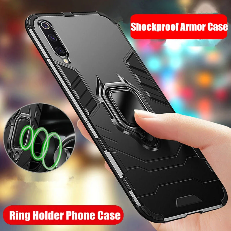 

Mi 9 Case Original Xiaomi Mi9 Luxury Armor Magentic Ring Car Holder Cover For Xiaomi Mi 9 6.39" Coque Funda Capa