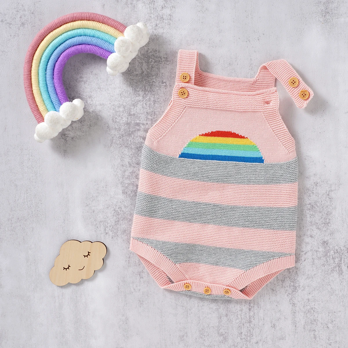 

Baby Bodysuits Newborn Bebes Boys Girls Sleeveless Onesie Tops 0-18m Casual Outerwear Toddler Infant Kids Unisex Knitted Outfits