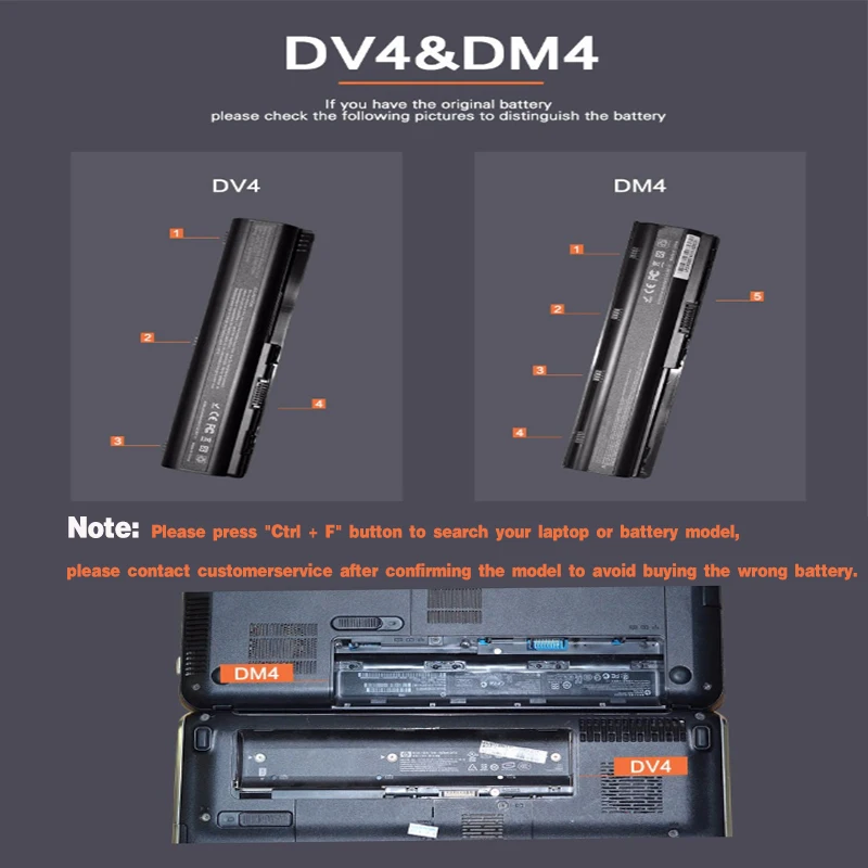 

ApexWay 6 cells 10.8V 6600mAh laptop battery for HP Pavilion DV4 DV5 DV6 DV6T G50 G61 CQ50 CQ71 CQ70 CQ61 CQ60 CQ45