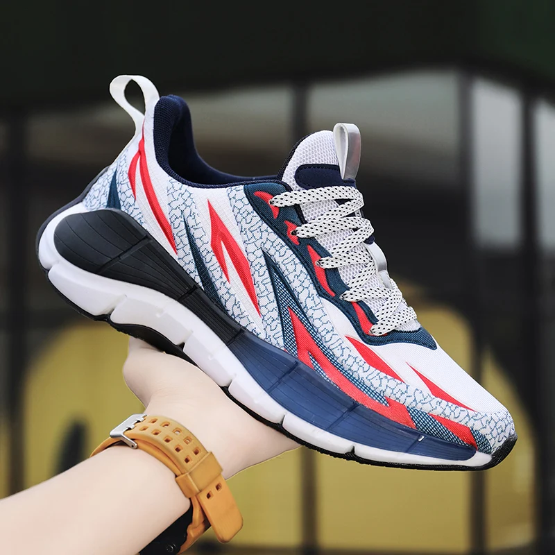 

Men's Sneakers Breathable Running Shoes Trendy Sport Walking Tennis Thick Sole Chunky Man Shoes 2021New Autumn Jogging Footwear