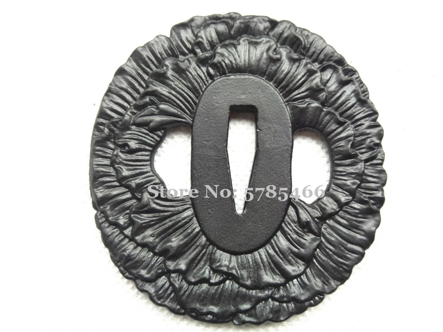 Сильная железная сталь Tsuba защита для японского самурайский меч катана Wakizashi