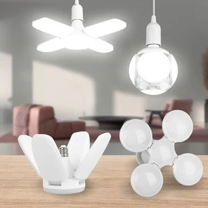 Складная Светодиодная лампа E27, 30456080 Вт, 220 В