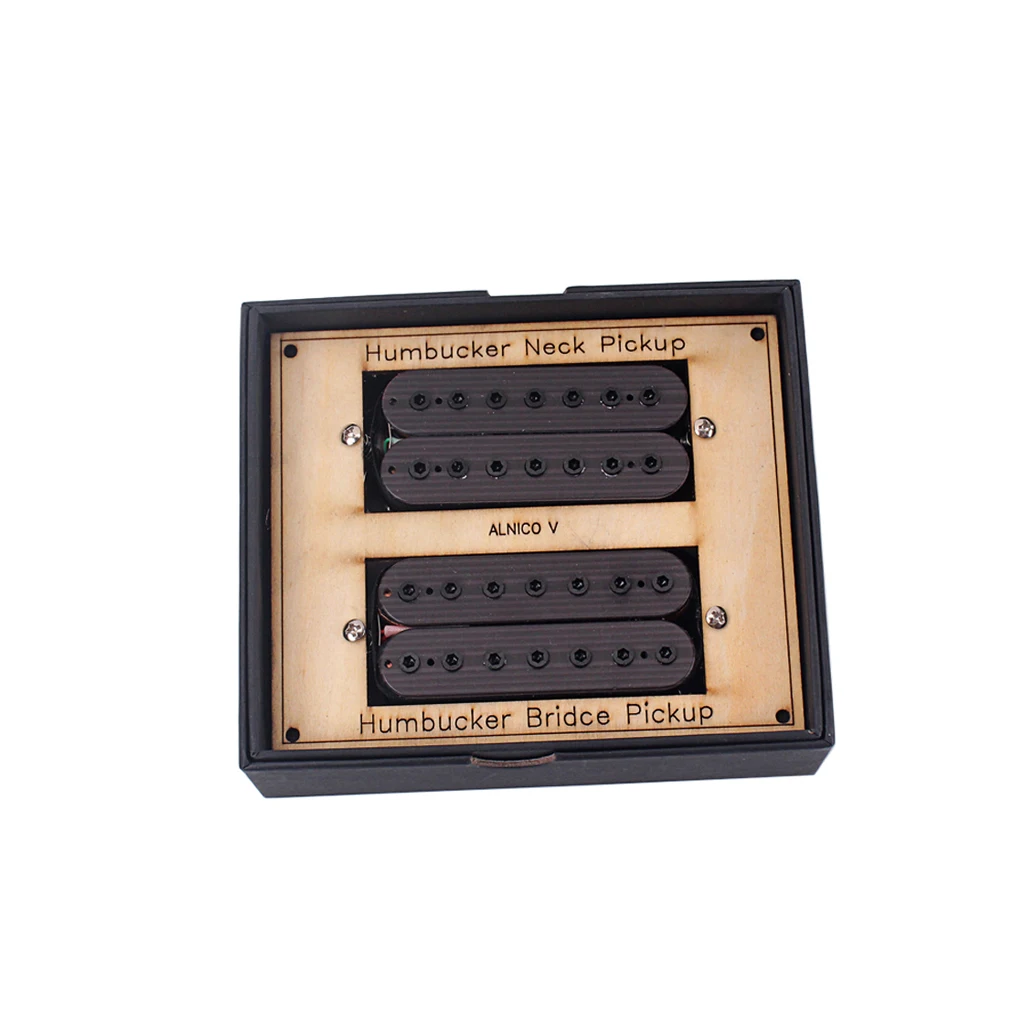 7 струнное волокно alnico v neck and Bridge Pickup Humbucker Guitar|Детали и аксессуары для гитар| |
