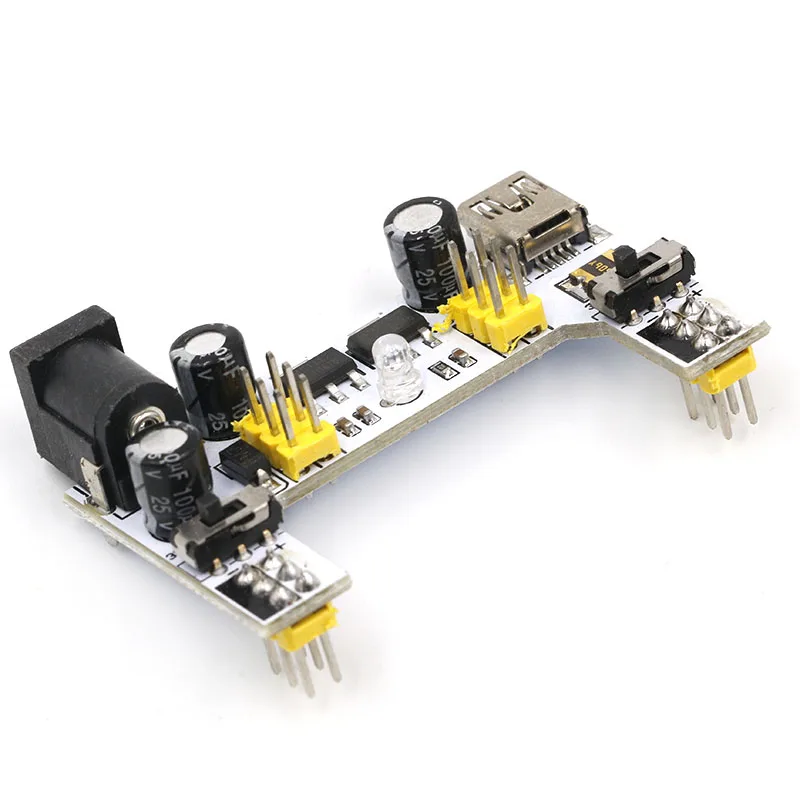 MB102 мини USB интерфейс макет модуль питания MB-102 модуль для Arduino Белый DC 7-12 В 2 канала доска