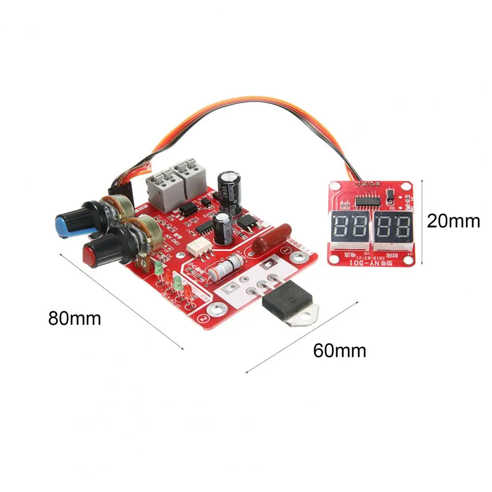 

NY-D01 Spot-welder Control Board Digital Display High Precision 40A/100A Spot-welder Current Controller Board for Spot Welding