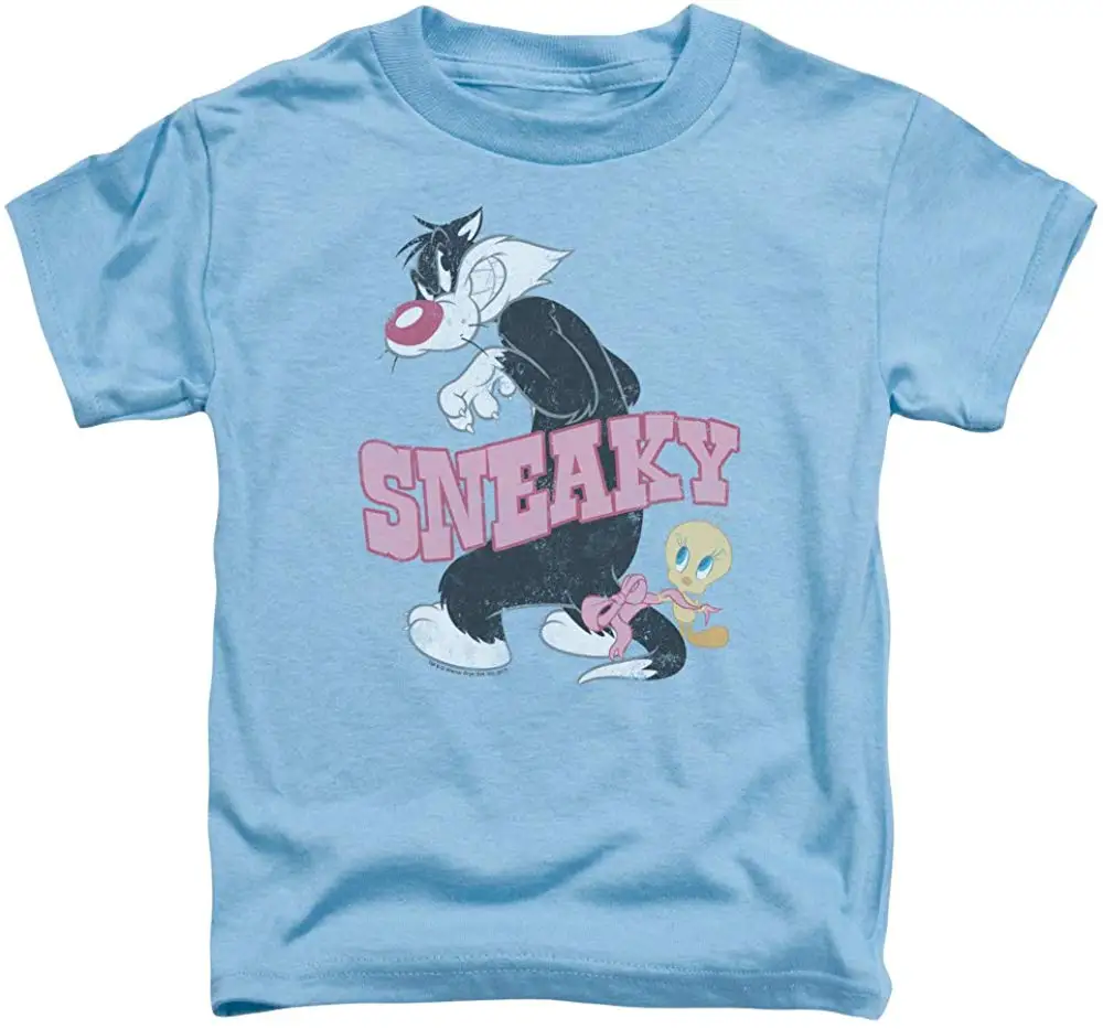 TSDFC Looney ttes Sneaky футболка для малышей Унисекс Мужская и женская футболка| |