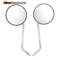 for honda cg125 motorcycle mirrors universal 2pcspair round shape rearview side mirrors 8mm