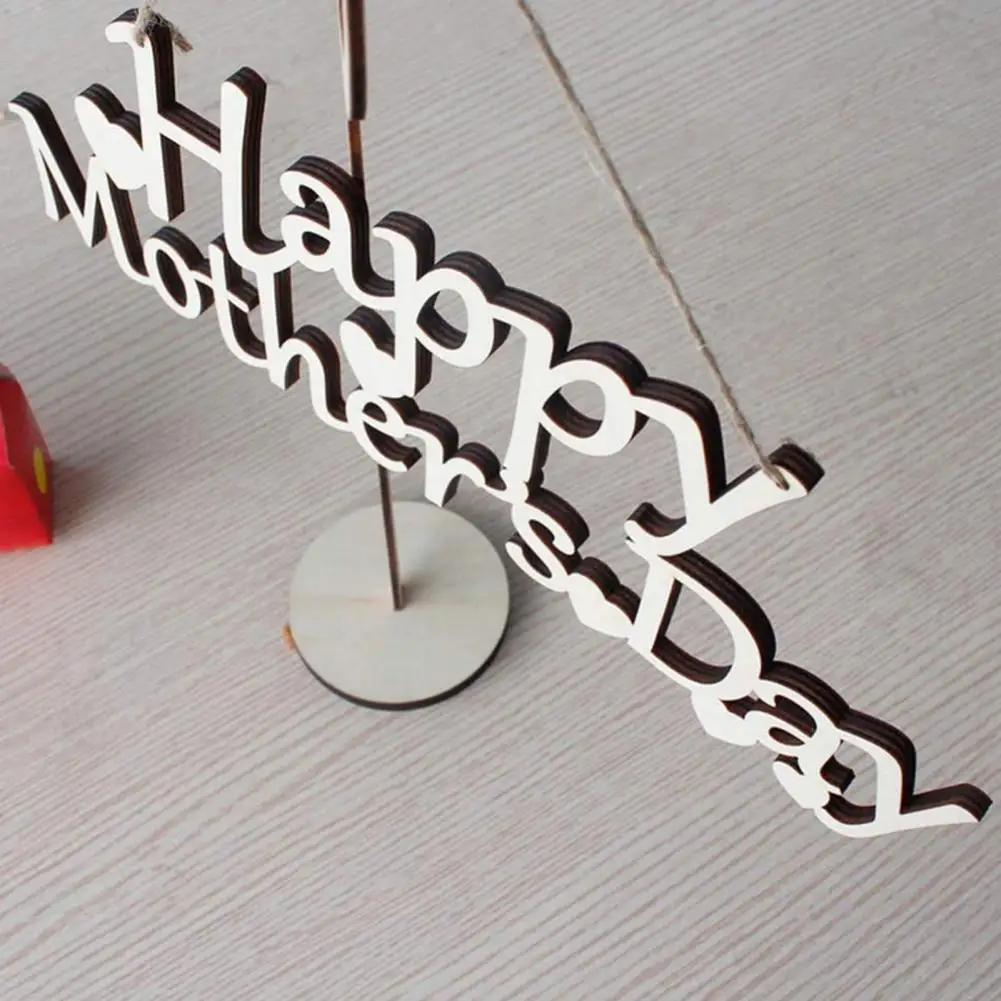 

Hot Sales!!!Mothers Day Plaque Multipurpose Polished Wood Creative Porch Hanging Sign for Home