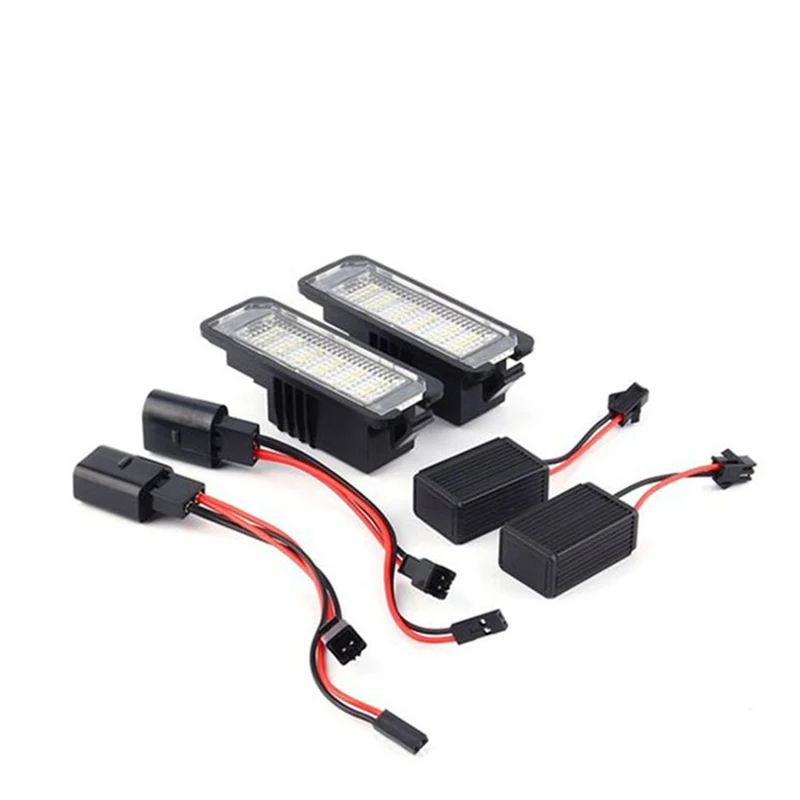 2 шт. без ошибок 12 В светодиодный светильник номерного знака Лампы для