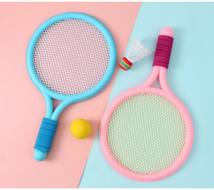 

1SET Badminton Tennis Rackets Balls Set Children Kids Outdoor Parent-Child Sports Educational Game Toys