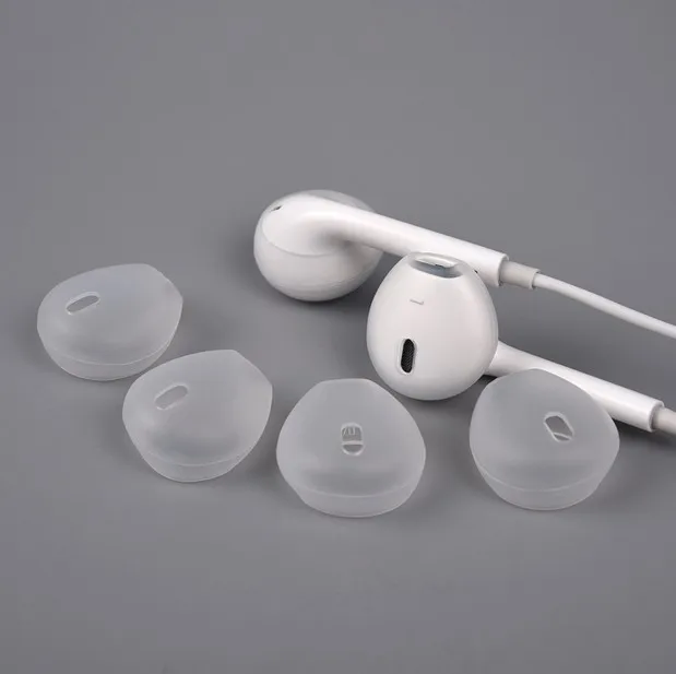 

5Pair Silicone Anti-slip Replacement Ear Bud Eartips Cushions Cover Ear Tips for Earpods For Iphone Bluetooth-compatible Cap