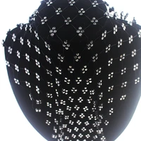 1 yard black mesh rhinestones fabric glitter sewing crystal glass trim stretch strass for swimsuit bikini dress decoration net10